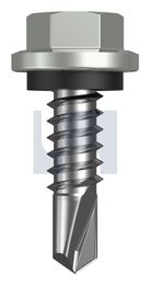 METAL SDS HEX HEAD + WASHER CL4 SG MET SEAL HX:14-14X 22 thumbnail 2