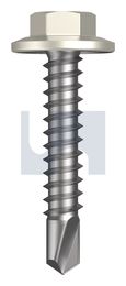 METAL SDS FLANGED HEX HEAD CL4 SM MET FLG HX:12-14X 30 thumbnail 2