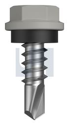 METAL SDS HEX HEAD + WASHER CL4 SO MET SEAL HX:10-16X 16 thumbnail 2