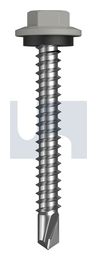 METAL SDS HEX HEAD + WASHER CL4 SO MET SEAL HX:12-14X 45 thumbnail 2