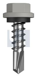 METAL SDS HEX HEAD + WASHER CL4 SO MET SEAL HX:14-10X 25 thumbnail 2