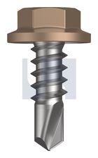 METAL SDS FLANGED HEX HEAD CL4 ST MET FLG HX: 8-18X 12 thumbnail 2