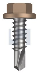 METAL SDS FLANGED HEX HEAD CL4 ST MET FLG HX:14-14X 22 thumbnail 2