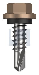 METAL SDS HEX HEAD + WASHER CL4 ST MET SEAL HX:14-14X 22 thumbnail 2