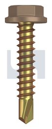 METAL SDS FLANGED HEX HEAD ZYP ST MET FLG HX:10-16X 25 thumbnail 2