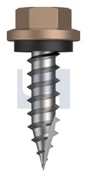 TYPE 17 HEX HEAD + WASHER CL4 ST T17 SEAL HX:14-10X 25 thumbnail 2