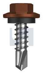 METAL SDS HEX HEAD + WASHER CL4 TE MET SEAL HX:12-14X 20 thumbnail 2