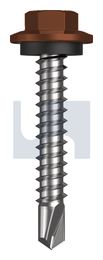 METAL SDS HEX HEAD + WASHER CL4 TE MET SEAL HX:12-14X 35 thumbnail 2