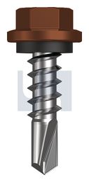 METAL SDS HEX HEAD + WASHER CL4 TE MET SEAL HX:14-10X 25 thumbnail 2