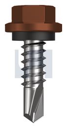 METAL SDS HEX HEAD + WASHER CL4 TE MET SEAL HX:14-14X 22 thumbnail 2