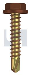 METAL SDS FLANGED HEX HEAD ZYP TE MET FLG HX:10-16X 25 thumbnail 2