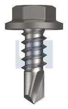 METAL SDS FLANGED HEX HEAD CL4 WA MET FLG HX: 8-18X 12 thumbnail 2