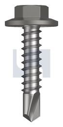 METAL SDS FLANGED HEX HEAD CL4 WA MET FLG HX:12-14X 25 thumbnail 2