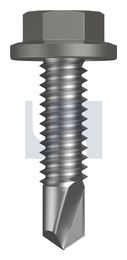 METAL SDS FLANGED HEX HEAD CL4 WA MET FLG HX:14-20X 25 thumbnail 2