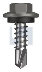 METAL SDS HEX HEAD + WASHER CL4 WA MET SEAL HX:12-14X 20 thumbnail 2