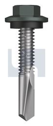 s500 SDS HEX HEAD + WASHER CL4 WG S500 SEAL HX:12-24X 32 thumbnail 2