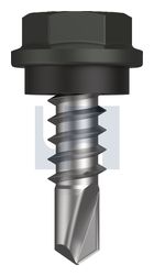 METAL SDS HEX HEAD + WASHER CL4 WG MET SEAL HX:10-16X 16 thumbnail 2
