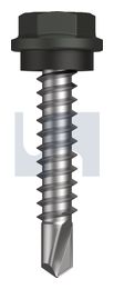 METAL SDS HEX HEAD + WASHER CL4 WG MET SEAL HX:10-16X 25 thumbnail 2