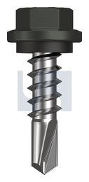 METAL SDS HEX HEAD + WASHER CL4 WG MET SEAL HX:14-10X 25 thumbnail 2