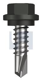 METAL SDS HEX HEAD + WASHER CL4 WG MET SEAL HX:14-14X 22 thumbnail 2