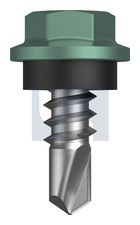 METAL SDS HEX HEAD + WASHER CL4 WI MET SEAL HX: 8-18X 12 thumbnail 2