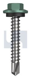 METAL SDS HEX HEAD + WASHER CL4 WI MET SEAL HX:12-14X 35 thumbnail 2