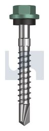 METAL SDS HEX HEAD + WASHER CL4 WI MET SEAL HX S:14-10X 50 thumbnail 2