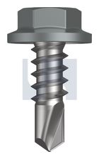 METAL SDS FLANGED HEX HEAD CL4 WN MET FLG HX: 8-18X 12 thumbnail 2
