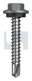METAL SDS HEX HEAD + WASHER CL4 WN MET SEAL HX:12-14X 35 thumbnail 2
