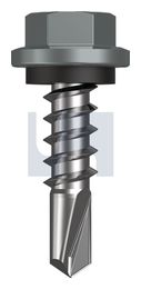 METAL SDS HEX HEAD + WASHER CL4 WN MET SEAL HX:14-10X 25 thumbnail 2
