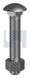 CUP HEAD BOLT & NUT PLN 4.6 CUP B/N KIT: M16 X 50 thumbnail 2