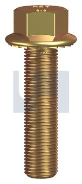 SERRATED FLANGED HEX BOLT ZYP 8.8 DIN6921:M12-1.25 X 40 thumbnail 3