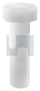 HEX HEAD BOLT NYLON DIN931 : M8 X 75 thumbnail 3