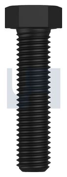 HEX HEAD SET SCREW NYLON UV S/SCREW DIN933:M8 X20 thumbnail 3