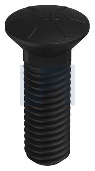 PLOW BOLT SQ NECK GR8 PLOW BOLT: 3/8UNC X 1-1/4 thumbnail 3