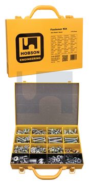 BOLT NUT WASHER (SET SCREW) Z/P 8.8 B-N-W ASSORT KIT: M10 thumbnail 3