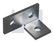 90deg ANGLE FITTING 3 HOLE HDG ANGLE FITTING 1037: M12 thumbnail 3