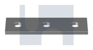 STRAIGHT FITTING 3 HOLE HDG FLAT PLATE 1066: M12 thumbnail 3