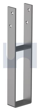 POST SUPPORT H/DUTY U SHAPE W/BAR PS:  75 X  400 thumbnail 3