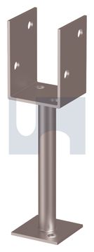 POST SUPPORT H/DUTY U STIRRUP ROD STEM:  90 X  150 thumbnail 3