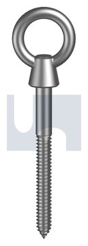 LAG SCREW EYE+COLLAR 316 LAG SCREW EYE W/COLR:M8 thumbnail 3