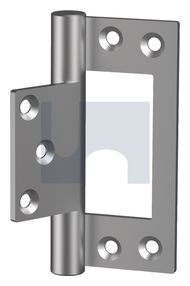 FLUSH FITTING HINGE ALUM HINGE FLUSH PAIR: 100 thumbnail 3