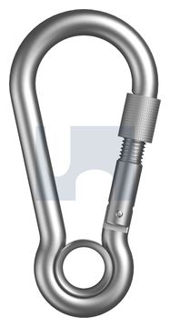 HOOK SPRING+EYE & NUT 316 SPRING HOOK W/EYE+NUT:  6 thumbnail 3