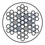 WIRE ROPE 7x7 PVC WHITE 316 W/ROPE PVC: 7X7X  4.0 305M thumbnail 3