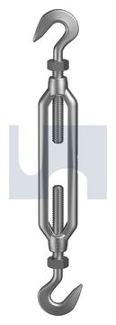 TURNBUCKLE HOOK+HOOK 316 T/BKLE HOOK+HOOK:M16 X 250 thumbnail 3