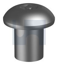 BARREL NUT BUTTON POST TORX 304 P/TORX T45 BL NUT: 3/8UNC thumbnail 3