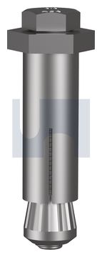 HBS-BOLT HEX - BLIND INSTALL HDG 8.8 HBS-BOLT HEX: M8 X  90 thumbnail 3