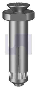 HBS-BOLT CSK - BLIND INSTALL HDG 8.8 HBS-BOLT CSK: M8 X  90 thumbnail 3