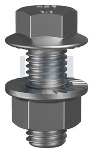 SERRATED FLANGE HEX BOLT & NUT HDG 8.8 SERR FLG KIT: M10 X 25 thumbnail 3