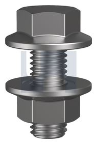 PURLIN FLANGE BOLT & NUT HDG 4.6 FLANGE KIT: M12 X 30 thumbnail 3